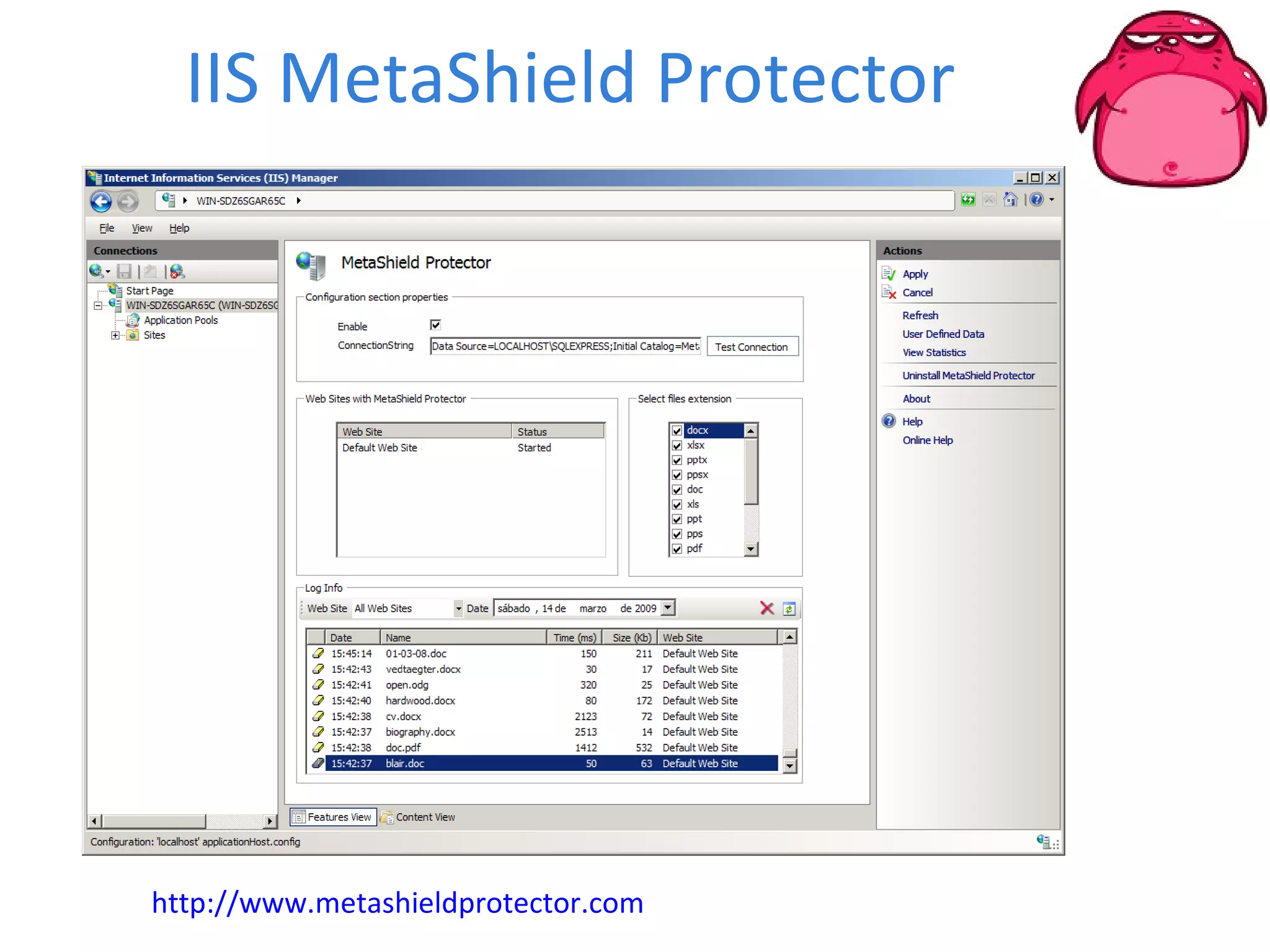 IIS MetaShield Protector http://www.metashieldprotector.com   