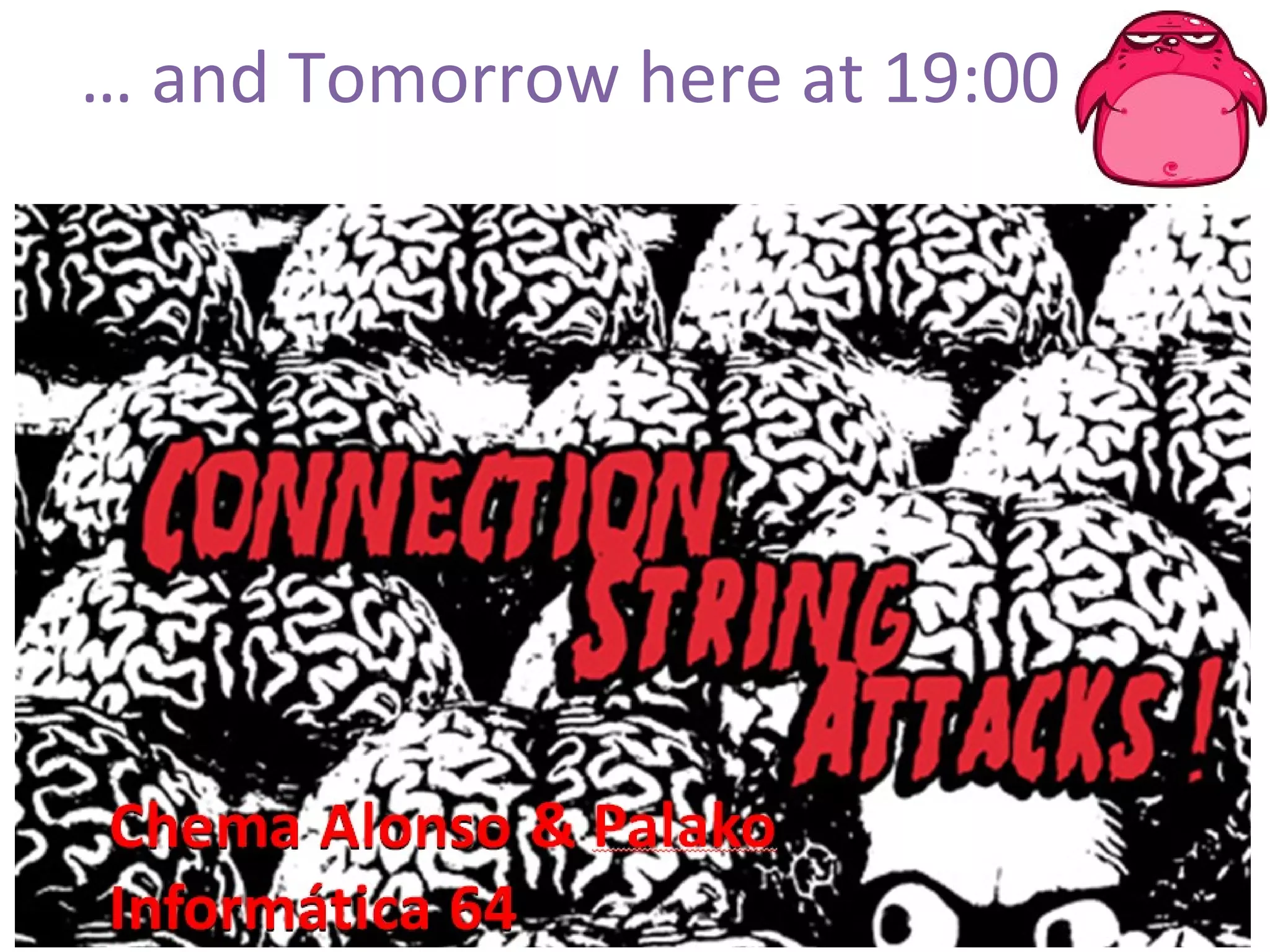 …  and Tomorrow here at 19:00  