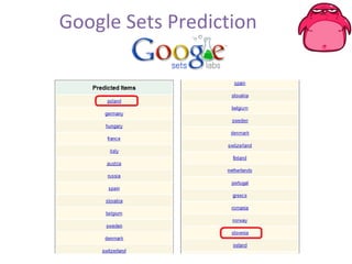 Google Sets  Prediction 