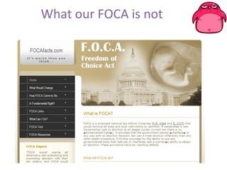What our FOCA is not 
