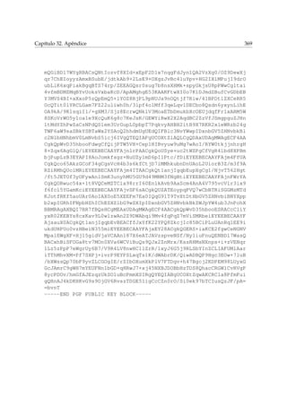 Capítulo 32. Apêndice 369
mQGiBDl7WYgRBACsQNtIozvf8XId+xEpF2D1x7nqgFdJyn1QA2VzXg0/OZ9DewXj
qr7ChEIoyyzAmxBSubE/jdtkAb9+2LsE9+OXgzJvBc4luYpv+HG2IXlMPujI9drO
ubLlK6xqPiakBgqBTS74rp/ZEEAGQsr0sug7b8nsXHMk+spyGkjsU8pPWwCgltai
4vfmBDMZMqBYvUoksVxbaKcD/ApAMghgE53KAAKFtwXI0o7K1DJmdZBufCvGDbEB
Y3MVS4BI+aXxoP5zQpEmQ5+lYOZ8RjPL9pNUJa9nOQtjf7Kiw/41BPDtlZXCeRR5
OcQTit0lYRCLGam7FZ22uliwh0h/3lpf4olMff3qeLqv1DECbo8Qsdn6yxynLihE
OA9kA/9K1sqiIl/+gXM3/Sjz8EcrwQNklV3MoaETbDmukbXcOEUjdqfFr1xARM5W
8SKoVrWO5y1oa1e9XcQuK6g8c7KeJsK/GEWYiRwX2X2AqdBC2ZzVfJSmgpguZJHn
ltMdYZhPwZaCsNPdQSlem3UrGupL0pbpT7PqkvyAHBH2itB9X7RKR2xleWRzb24g
TWF6aW9saSBkYSBTaWx2YSAoQ2hhdmUgUEdQIFBlc3NvYWwpIDxnbGV5ZHNvbkBl
c2NlbHNhbmV0LmNvbS5icj6IVgQTEQIAFgUCOXtZiAQLCgQDAxUDAgMWAgECF4AA
CgkQpWvD35hbooFdwgCfQijPTW5VH+Cep1HIBvyuw9uMg7wAoI/RYW0tkjjnhrgH
8+Zqx6AgGlQ/iEYEEBECAAYFAjnlrPAACgkQoUSye+uc2tWZPgCfVgR4lbd8XPBm
bjPupLzB3EYAPI8AoJomkfsgz+NuUZy1mD6pI1Ptc/fDiEYEEBECAAYFAjm4FfUA
CgkQco65AkzGCoF34gCgsVcH4b3s6kfCtjD7iMMhkubnDnUAoL2UiorB3Z/m3f9A
RZiRMhQUclMRiEYEEBECAAYFAjm4ITAACgkQt1anjIgqbEupXgCg1/NjvT562Hgt
/ft5JETOf3yOFywAn1SmK3unyhMU5GU9d49MNM3fNgBtiEYEEBECAAYFAjnFWrYA
CgkQORwuc54x+1t8VQCeMZTCla98rrI60EnlkAvb9AaScm4AnA4V795vcVlr3ix9
f6fcl5YGamKciEYEEBECAAYFAjvSF6sACgkQUZATEoypqPVQ7wCbBTRiSGGMzMTd
KJotfRKf5aoUAr0AoIAX0oE5XEEFm7Ea0IQqG91T9TvXtDtHbGV5ZHNvbiBNYXpp
b2xpIGRhIFNpbHZhIChEZXZlbG9wZXIpIDxnbGV5ZHNvbkBkZWJpYW4ub3JnPohX
BBMRAgAXBQI7BR7fBQsHCgMEAxUDAgMWAgECF4AACgkQpWvD35hbooESRACcCliY
yxR02KEBYs8cxKav9L0wlzwAn2Z9DWAbqi9Mv4fqPqZ7mViSMRbeiEYEEBECAAYF
AjsauX0ACgkQt1anjIgqbEvBEACffJxYfK22YPQ8ZkcjIc85BCiPLuUAnRq1EE9i
ukdUHPUo0vzHBeiN355miEYEEBECAAYFAjxEY28ACgkQGERS+iaKCE2fgwCeNGNV
Mpa1EWgXF+Hj15gidVjaVCAAn187X6eATJAVzspveNSf/Ny1iuFnuQENBDl7WasQ
BACxhBiSFOGa8tv7MOn0XVa6WCViBuQs9QJx2ZnMrx/KssRHMsNXnps+i+zVENqr
1Lz5zPpP7eWgrUy6B7/V9R4LV8nwHC1lZrR/1xyJ6G5j9RLSbYInZCLIAFUMlAar
iTThMhvXM+Pf7SXPj+ivrP9EYPSLxqTs1K/dWAbrDK/QiwADBQP9Hgc3EOw+7luB
/bXWssQp70bF9yvZLCGOgIE/rZIbOXumXkPlV7FTDgv+h47Bgcj2KDPEM98LUyxG
GcJAmrC9gWH7mYEUFNn1bGD+qHRwJ7+xj45NXBJDOBbHzTDS8QhacCRGW1CvRVgP
8ycPDOv/hmGfAJEzqzUkSO1uBcPmmXSIRgQYEQIABgUCOXtZqwAKCRCla8PfmFui
gQHnAJ4kDKHKvG9s9OjGV6RvszTDGE51igCcCZn0rO/Si0ek97bTCIusQzJF/pA=
=bvnT
-----END PGP PUBLIC KEY BLOCK-----
 