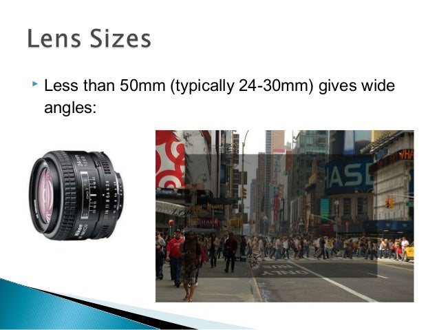 Photography: 2 - Lens Sizes and Depth of Field
