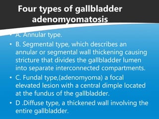 Focal vs diffuse gall bladder wall thickening | PPTX