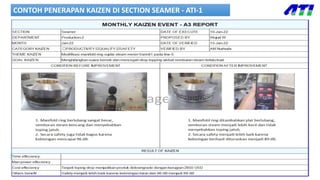 CONTOH PENERAPAN KAIZEN DI SECTION SEAMER - ATI-1
 
