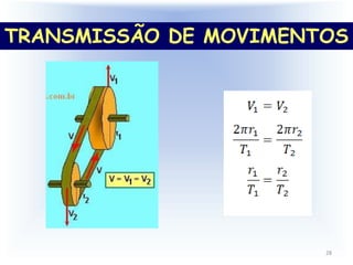 28
TRANSMISSÃO DE MOVIMENTOS
 