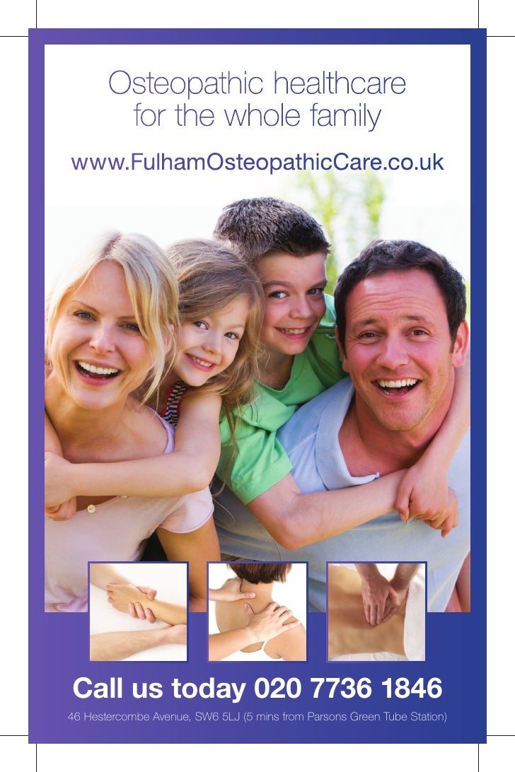 Fulham Osteopathic Care, Registered Osteopath in London