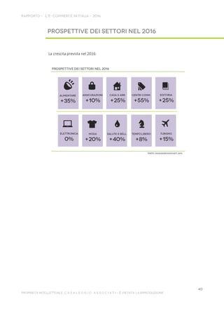 La crescita prevista nel 2016:
 