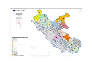 "
6
"
6
"
6
"
6 "
6
"
6
"
6
"
6
"
6
"
6
"
6
"
6
"
6
"
/
0 16.000 32.000 48.000 64.000
8.000
Meters
²
Legenda Gruppi di Azione Locale del Lazio
Via Amerina delle Forre e dell' Agrofalisco
Vette Reatine
Terre di Pre.Gio
Terre di Argil
Salto-Cicolano
Sabino
In Teverina
Futuraniene
Etrusco Cimino
Ernici Simbruini
Castelli Romani e Monti Prenestini
Aurunci e Valle dei Santi
Alto Lazio
"
/ Sedi dei GAL
Limiti comunali
Limiti provinciali
Laghi del Lazio
 