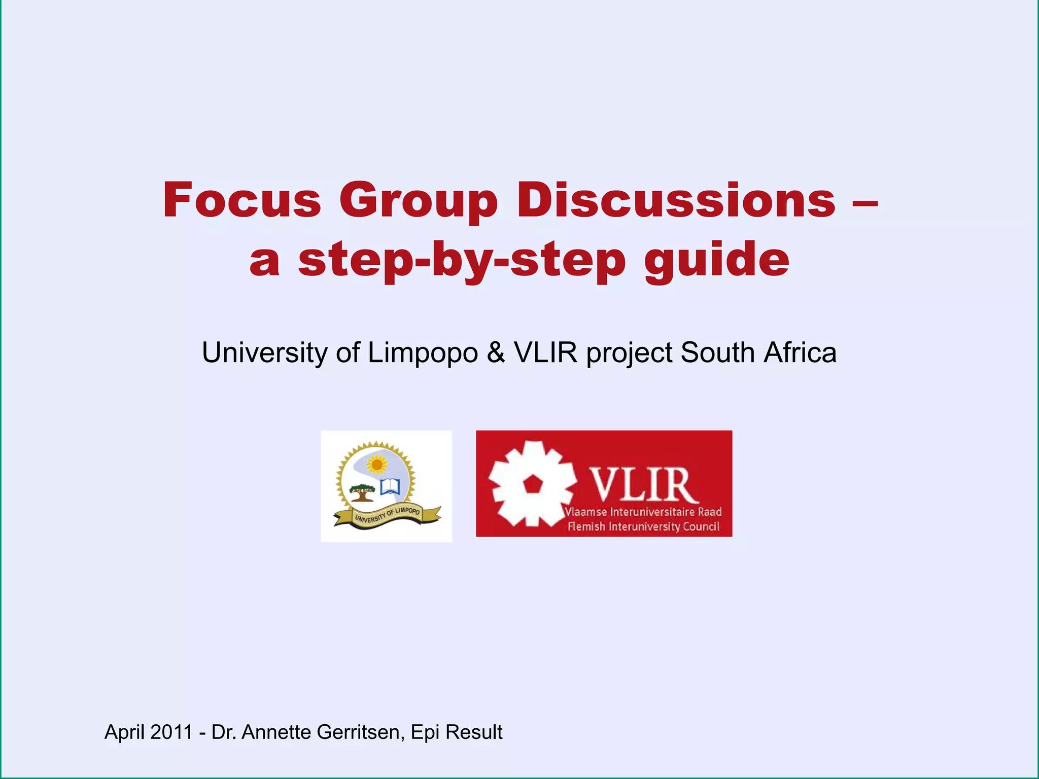 Focus group-discussion-step-by-step-guide | PDF