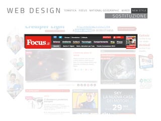 TEMATICA FOCUS NATIONAL GEOGRAPHIC WIRED NEW STYLE
DOVE SI CAMBIASOSTITUZIONE
W E B D E S I G N
 