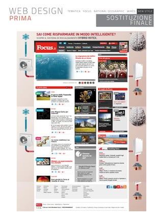 WEB DESIGN TEMATICA FOCUS NATIONAL GEOGRAPHIC WIRED NEW STYLE
PRIMA SOSTITUZIONE
FINALE
 