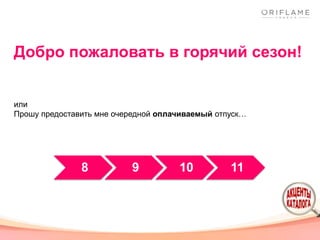 Добро пожаловать в горячий сезон!
или
Прошу предоставить мне очередной оплачиваемый отпуск…
 