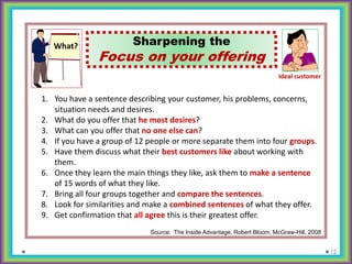 FOCUS:  Describe your company in one sentence