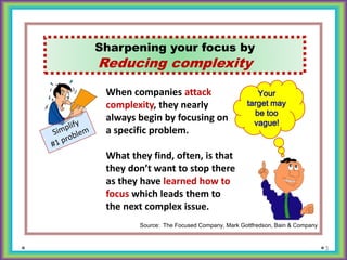 FOCUS:  Describe your company in one sentence