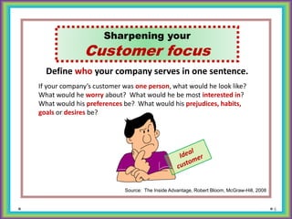 FOCUS:  Describe your company in one sentence