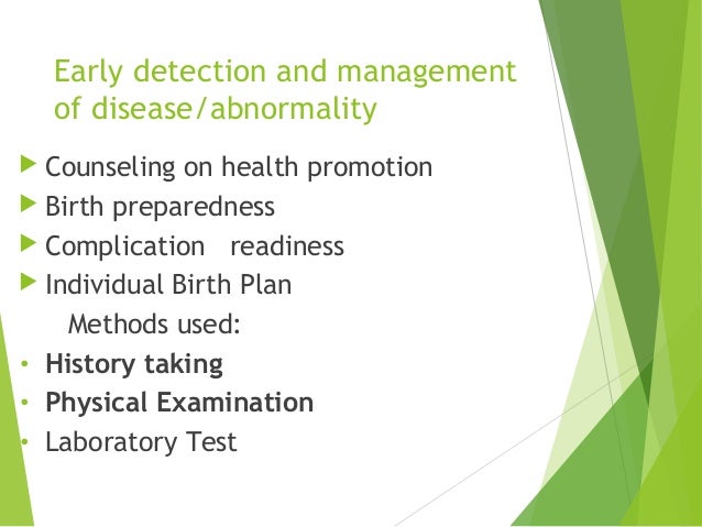 focused antenatal and emergecy obstetric care birth preparedness plan