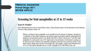 PRENATAL DIAGNOSIS
Prenat Diagn 2011
REVIEW ARTICLE
 
