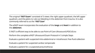 Fast Traumar Focused Assessment with Sonography for Trauma (FAST.pptx