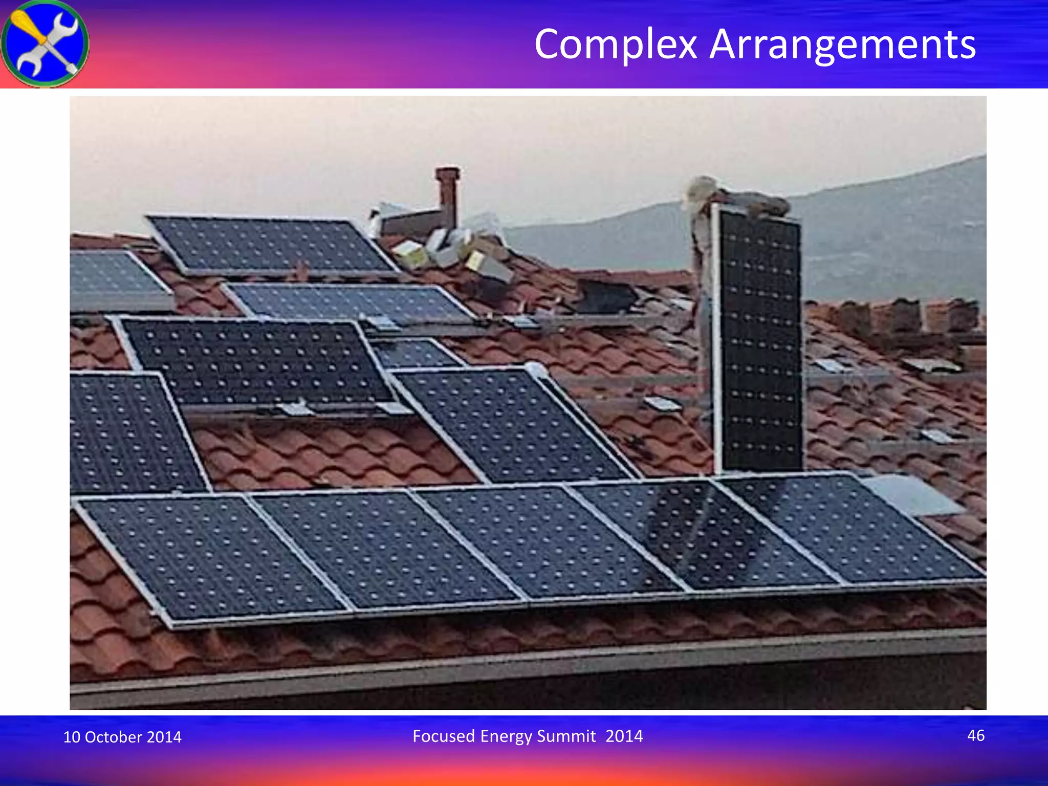 Complex Arrangements 
10 October 2014 Focused Energy Summit 2014 46 
 