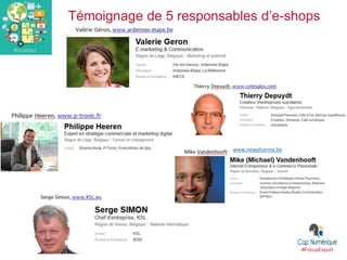 Témoignage de 5 responsables d’e-shops
#FocusExport
www.newpharma.be
 