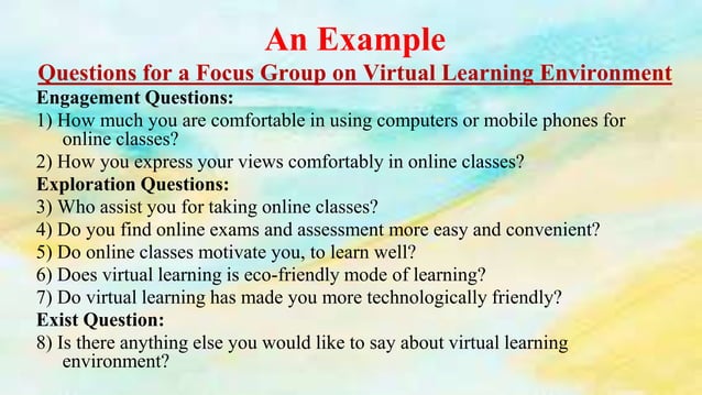 Focus group discussion | PPTX