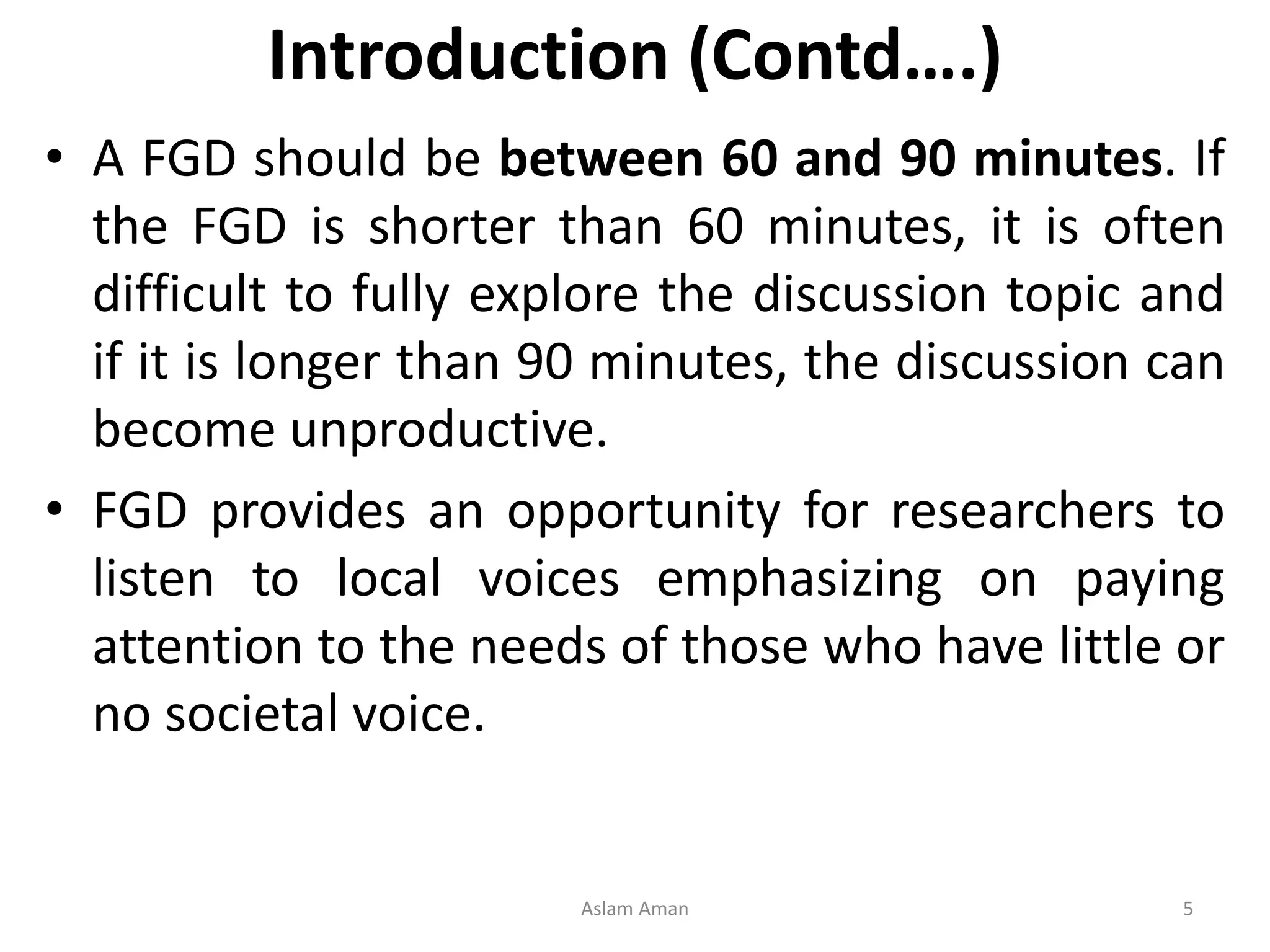 FOCUS GROUP DISCUSSION (FGD) | PDF