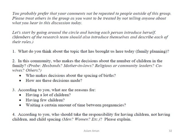 FOCUS GROUP DISCUSSION (FGD) | PPT