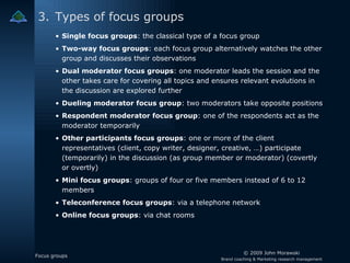 Two Way Focus Group Example Focus groups - An introduction | PPT