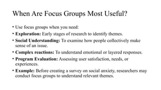 Bacholars level presentation on the topic of FOCUS GROUPS.pptx