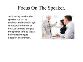 Focusing Power Point. | PPTX