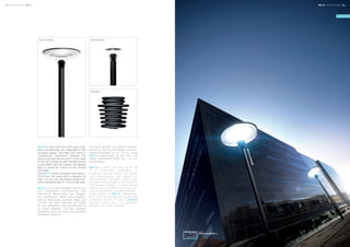 DOWNLOAD
IMAGES
3D
ARTWORK
VISIT
FOCUS-LIGHTING.DK
HEAT SINK
BECCO BOLLARDBECCO LANTERN
BECCOLANTERN
BECCO is born with LED and many func-
tional components are integrated in the
luminaire design. The heat sink forms a
characteristic connection between the
column and the lantern and it is the base
of the LED module as well. The light source
is not visible, and the indirect, non-glaring
light is spread by means of the arched
roof plate.
The BECCO family comprises the lantern,
Ø720 mm, for poles with a diameter of
max 114 mm, and the bollard, Ø300 mm,
with a cylindrical pole of 114 mm diameter.
BECCO ist für LED konzipiert und die für
LED funktionellen Komponenten sind
wesentliche Bestandteile des Designs.
Das Kühlelement bildet eine charakter-
istische Verbindung zwischen Mast und
Leuchte und dient zusätzlich als Sockel
für den LED-Modul. Das Leuchtmittel ist
im Sockel integriert, und das indirekte,
blendfreie Licht wird durch die gewölbte
Deckplatte gestreut.
Die Serie besteht aus BECCO Aufsatz-
leuchte, Ø 720 mm, für Masten mit einem
Höchstdurchmesser von Ø 114 mm, sowie
BECCO Pollerleuchte, Ø 300 mm, mit
einem zylindrischen Poller von 114 mm
Durchmesser.
BECCO er skabt med LED, og en del
af de funktionelle komponenter er
integreret i lampens design. Det gælder
f.eks. køleelementet, som danner den
karakteristiske forbindelse mellem mast
og lygtehoved og fungerer som sokkel for
LED-modulet. Lyskilden er skjult, og det
indirekte lys er blændfrit og spredes ved
hjælp af armaturets hvælvede tagplade.
Serien består af BECCO lygtehovedet,
Ø720 mm, til montage på master med
en diameter på max 114 mm, og BECCO
pullerten, Ø300 mm, hvis cylindriske
stander er 114 mm i diameter.
18 FOCUS-LIGHTING FOCUS-LIGHTING 19BECCO BECCO18 FOCUS-LIGHTING
 