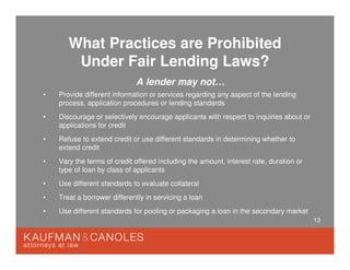 Focus on Fair Lending | PPT