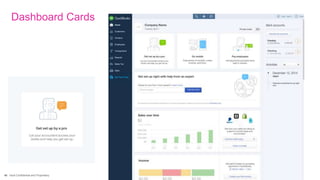 45 Intuit Confidential and Proprietary
Dashboard Cards
 