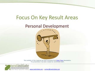 Personal Development Focus On Key Result Areas 