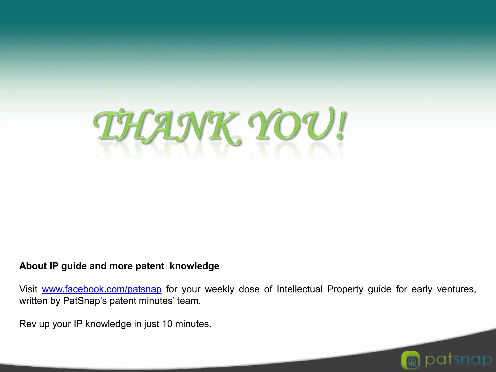 Modern Patent SystemsCaution1. Paris Convention on the Protection of Industrial Property Protection    It has two basic principles:     (1) Equal treatment      All citizens of member states has the same rights to local users of the IP systems;     Same protection rights;     Same reparation of rights  if rights are infringed.      (2) Union priority right     Applicant filling in a member state has the right of union priority to extend its     protection to other member states carrying the priority date of the original     application. 2. European Patent Convention (EPC)     Patents granted by EPO are equivalent to the patents granted in any of the national    offices. If it falls in one country in a court case, it falls in all countries!!