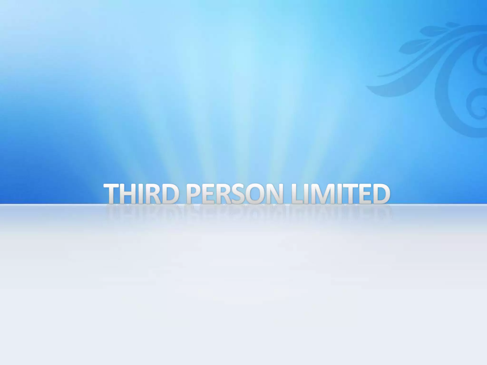 THIRD PERSON LIMITED