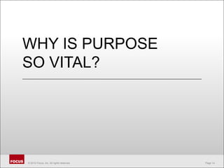 Why is purpose so vital?