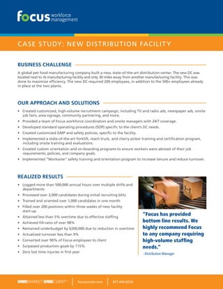Case Study - High Volume Ramp Up | PDF