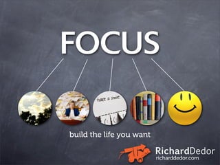 FOCUS

build the life you want

                          RichardDedor
                          richarddedor.com
 