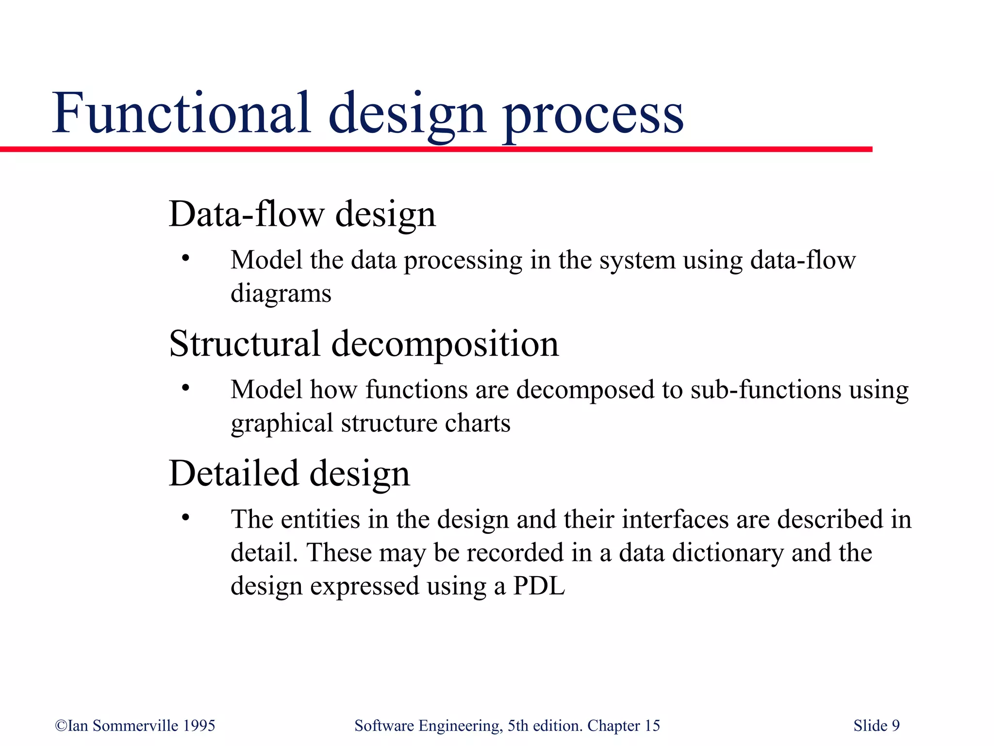 Function Oriented Design | PPT | Databases | Computer Software and ...