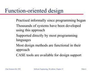 Function Oriented Design | PPT | Databases | Computer Software and ...