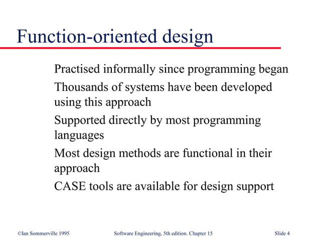 Function Oriented Design | PPT | Databases | Computer Software and ...
