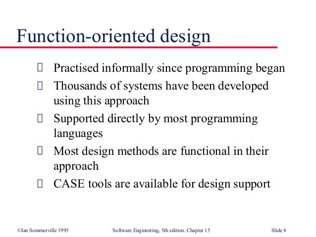 Function Oriented Design