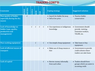 Fodder markets study in Tanzania