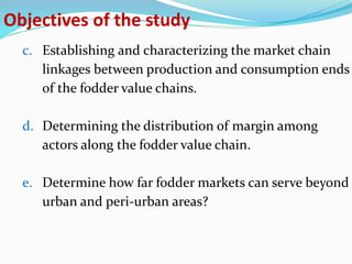 Fodder markets study in Tanzania