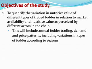 Fodder markets study in Tanzania