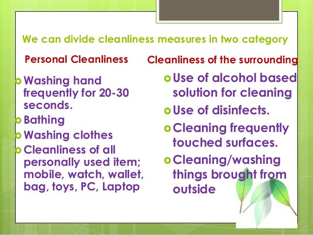 Cleanliness and Sanitization | PDF