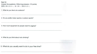 FOE1 Review Test Practice