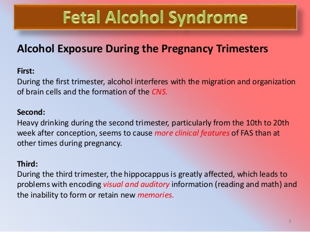 Alcohol first trimester pregnancy