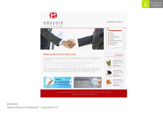 EDUCORE
Website Design & Development | www.educore.in
 